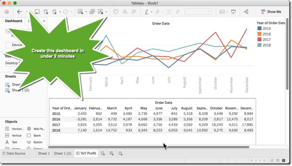 Tableau Quick Tip: How to create a Year over Year Dashboard ...