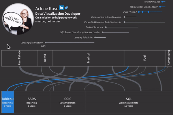 Sankey Resume in Tableau